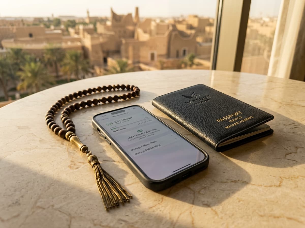 Saudi Arabia prepaid travel eSIM connectivity on mobile phone