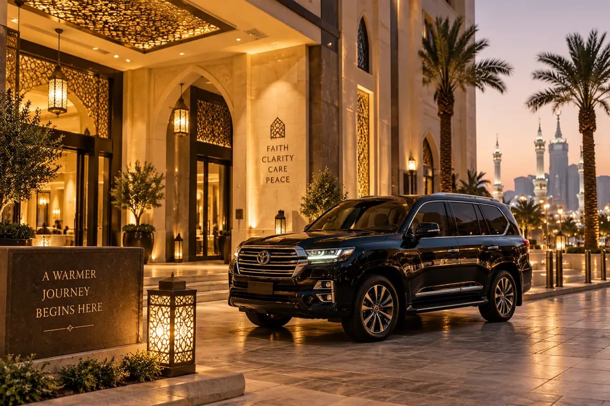Private transfer service for Jeddah Airport → Makkah Hotel