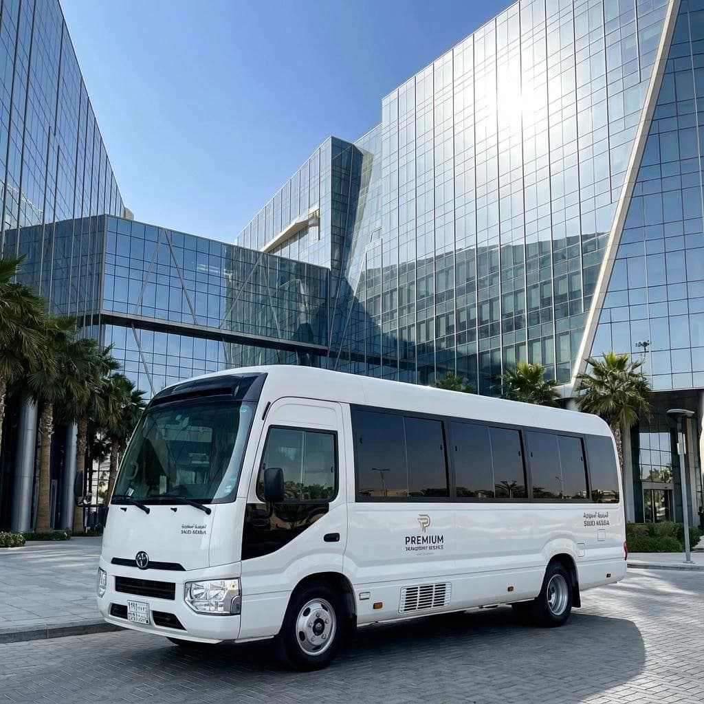 Toyota Coaster private transfer vehicle